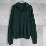 Logo Embroidery Half - zip Sweater - NEWSED