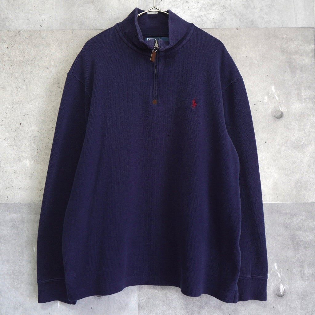 Logo Embroidery Half-zip Sweatshirt