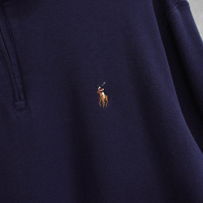 Logo Embroidery Half - zip Sweatshirt - NEWSED