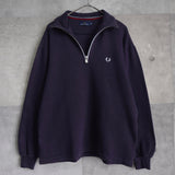 Logo Embroidery Half - zip Sweatshirt - NEWSED