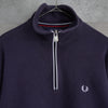 Logo Embroidery Half-zip Sweatshirt