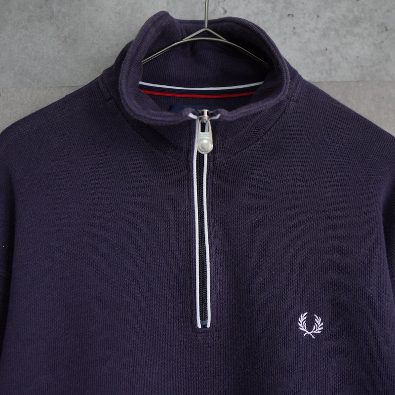 Logo Embroidery Half - zip Sweatshirt - NEWSED