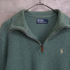 Logo Embroidery Half-zip Sweatshirt