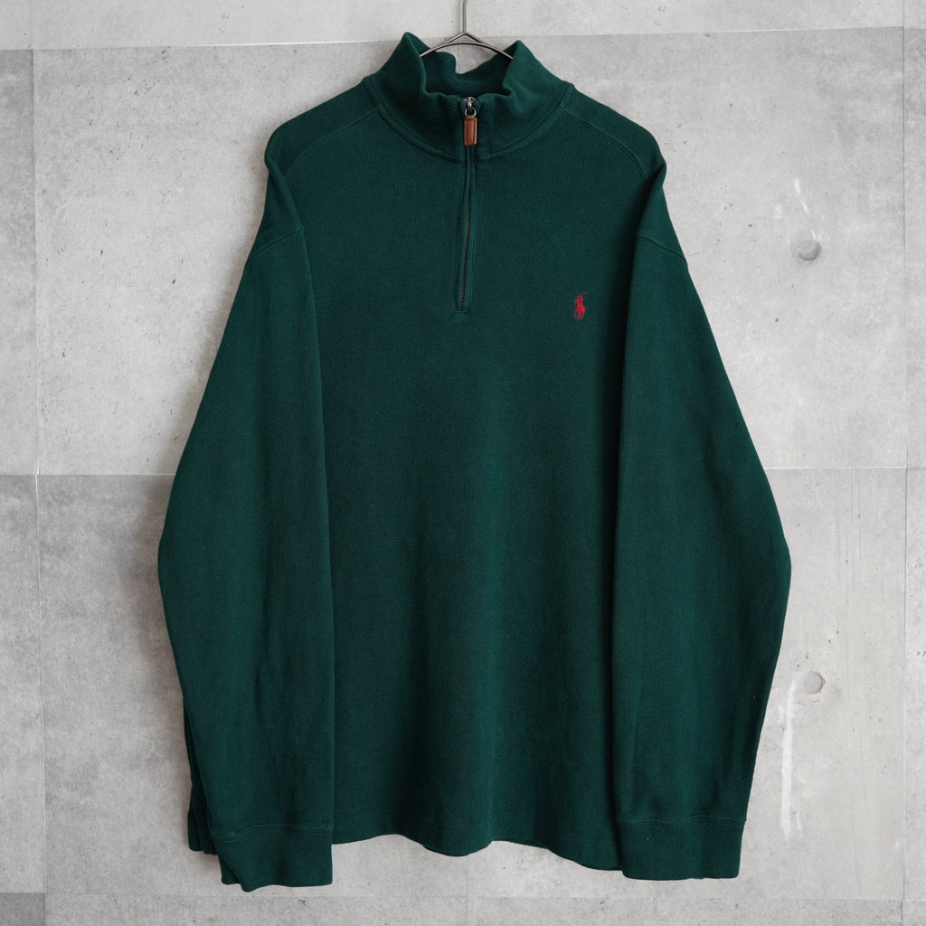 Logo Embroidery Half-zip Sweatshirt