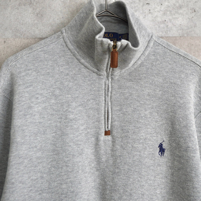 Logo Embroidery Half - zip Sweatshirt - NEWSED