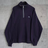 Logo Embroidery Half-zip Sweatshirt