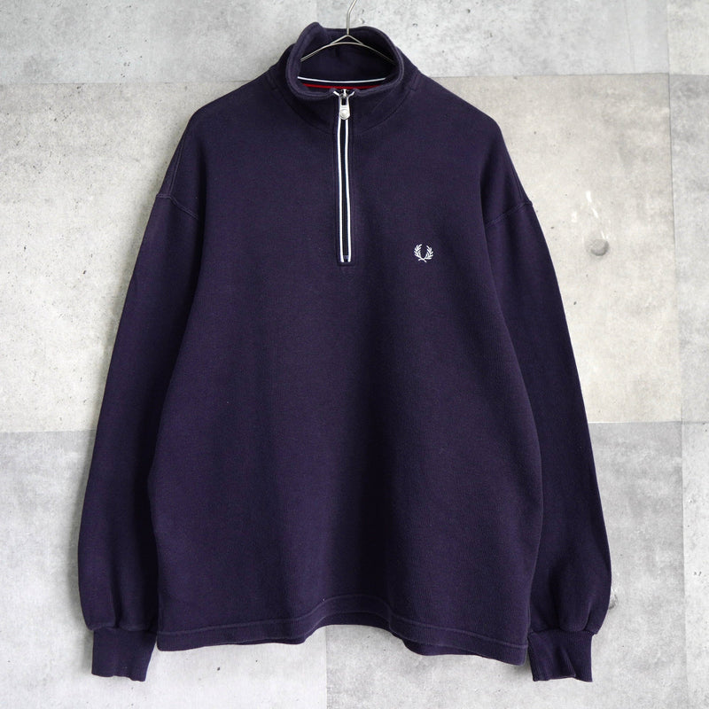 Logo Embroidery Half - zip Sweatshirt - NEWSED