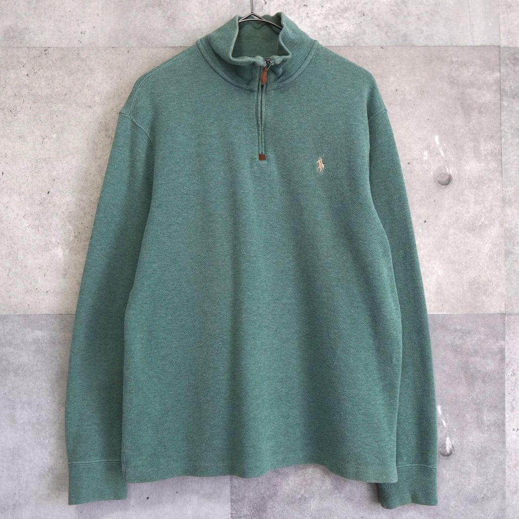 Logo Embroidery Half-zip Sweatshirt