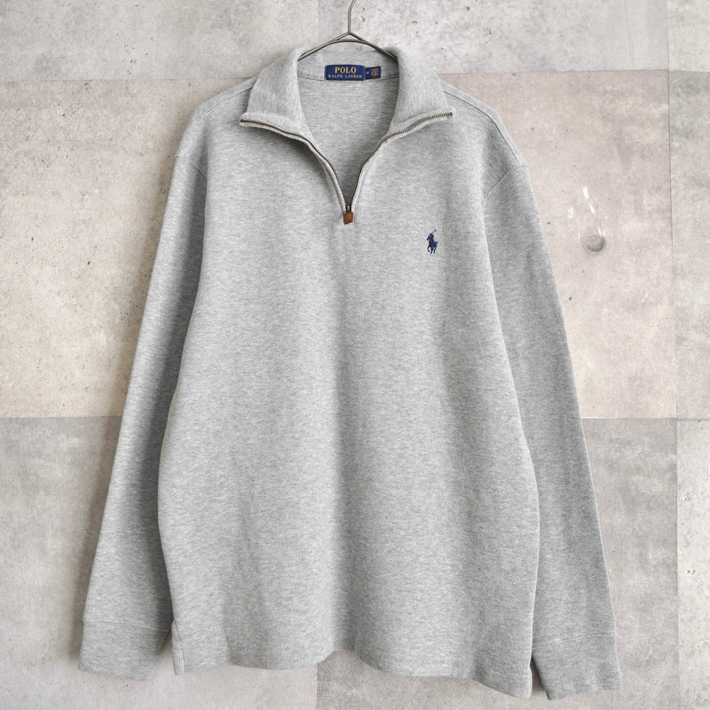 Logo Embroidery Half - zip Sweatshirt - NEWSED