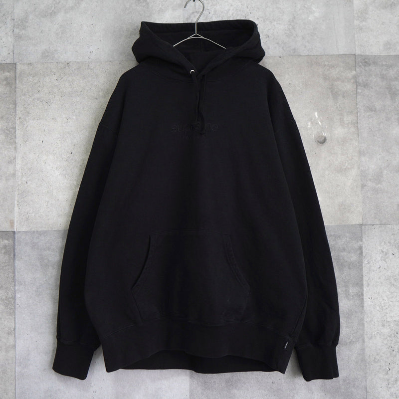 Logo Embroidery Heavy Cotton Hoodie - NEWSED