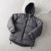 Logo Embroidery Hooded Down Jacket