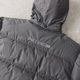Logo Embroidery Hooded Down Jacket - NEWSED