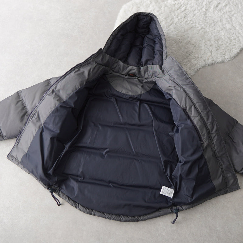 Logo Embroidery Hooded Down Jacket - NEWSED
