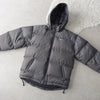Logo Embroidery Hooded Down Jacket