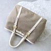 Logo Embroidery Jacquard Hand Bag