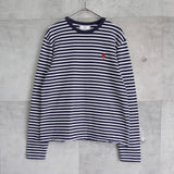 Logo Embroidery Long Sleeve Tee Shirt - NEWSED