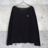 Logo Embroidery Long Sleeve Top - NEWSED