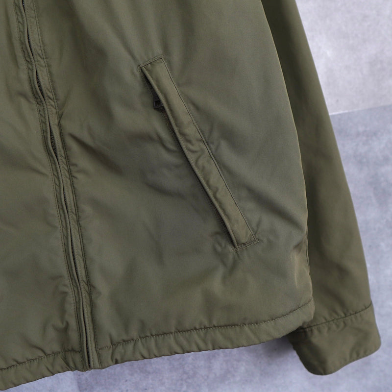 Logo Embroidery Nylon Fleece Blouson - NEWSED