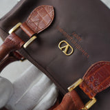 Logo Embroidery Nylon Mini Boston Bag - NEWSED