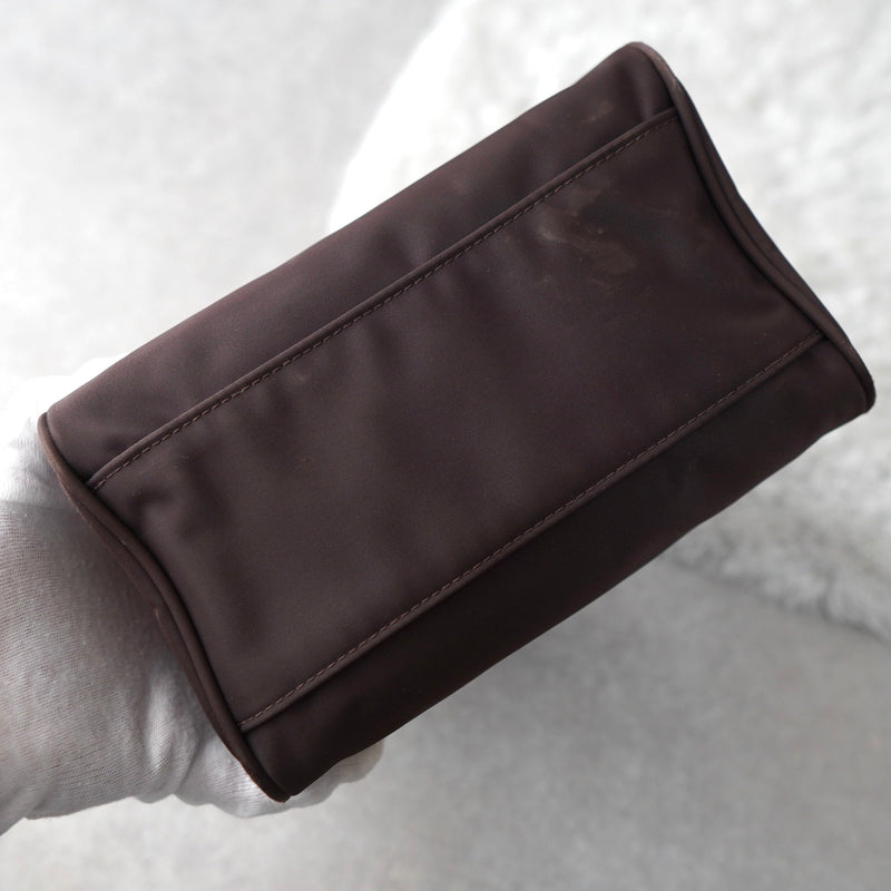 Logo Embroidery Nylon Mini Boston Bag - NEWSED