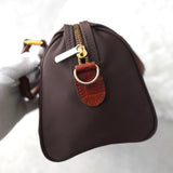 Logo Embroidery Nylon Mini Boston Bag - NEWSED