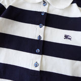 Logo Embroidery Puff Sleeve Polo Shirt - NEWSED