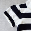 Logo Embroidery Puff Sleeve  Polo Shirt