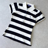 Logo Embroidery Puff Sleeve Polo Shirt - NEWSED