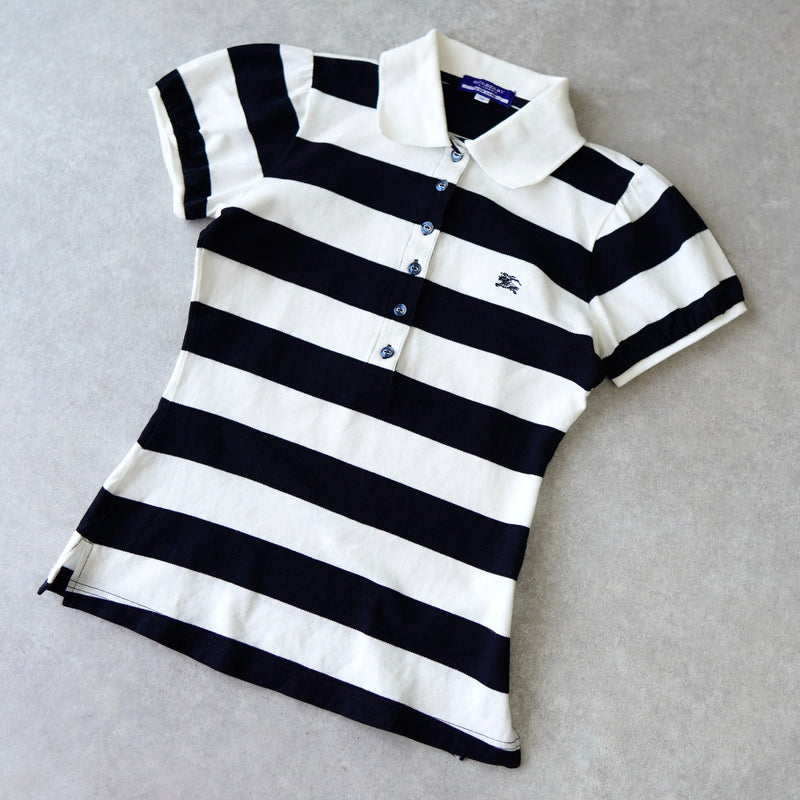 Logo Embroidery Puff Sleeve Polo Shirt - NEWSED