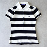 Logo Embroidery Puff Sleeve Polo Shirt - NEWSED