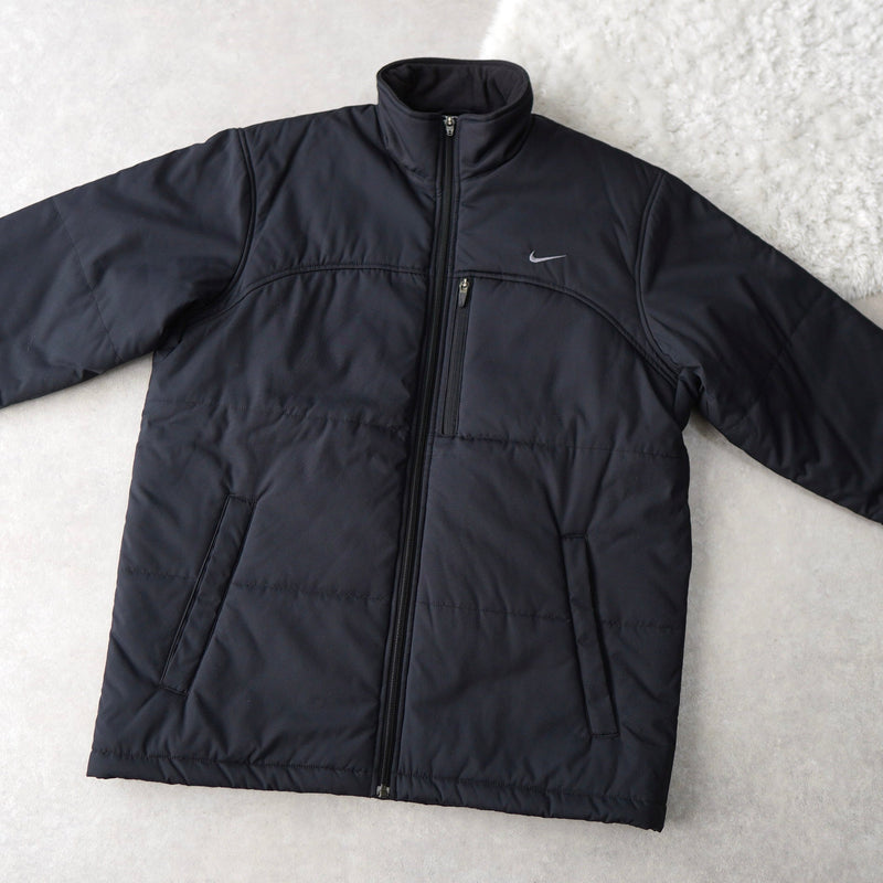 Logo Embroidery Puffer Jacket - NEWSED