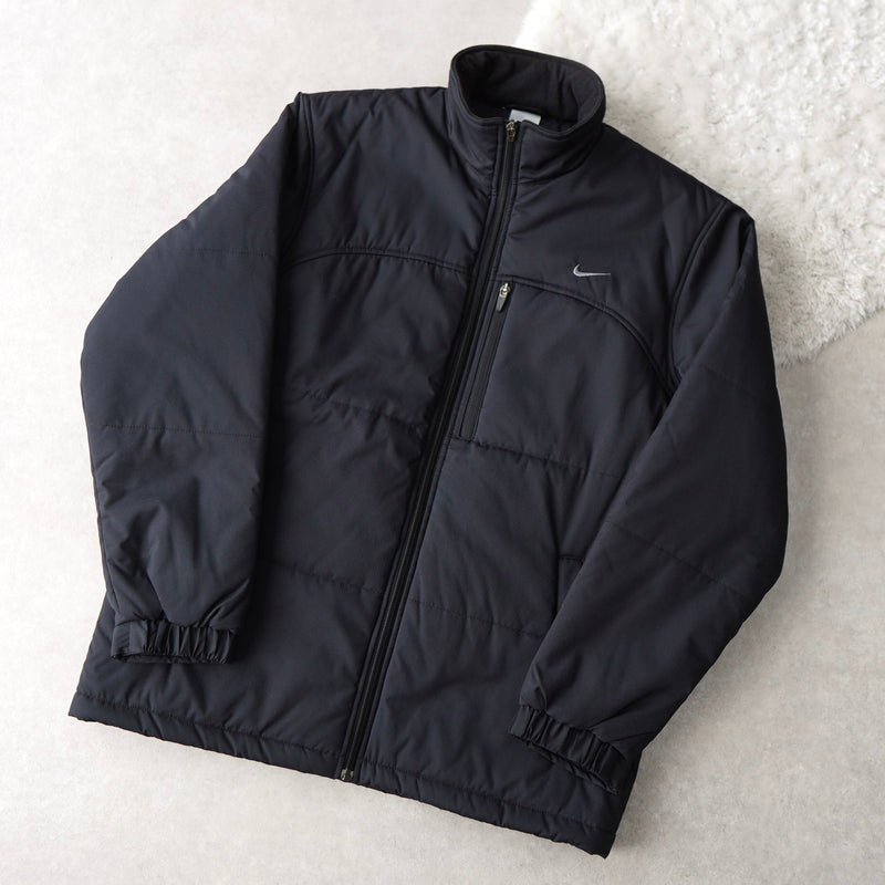Logo Embroidery Puffer Jacket - NEWSED