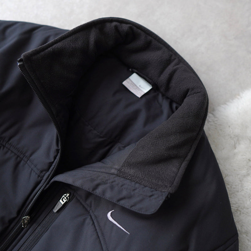 Logo Embroidery Puffer Jacket - NEWSED