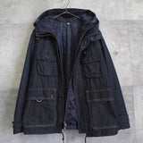 Logo Embroidery Reversible Hooded Jacket - NEWSED