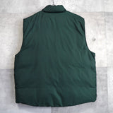 Logo Embroidery Reversible Puffer Vest - NEWSED