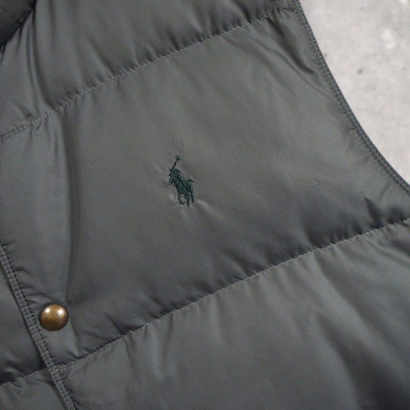 Logo Embroidery Reversible Puffer Vest - NEWSED