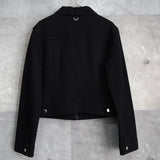 Logo Embroidery Short Length Jacket - NEWSED