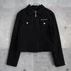 Logo Embroidery Short Length Jacket