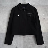 Logo Embroidery Short Length Jacket - NEWSED