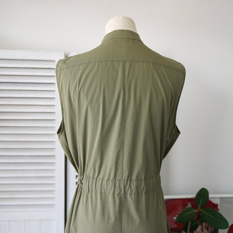 Logo Embroidery Sleeveless One - piece - NEWSED