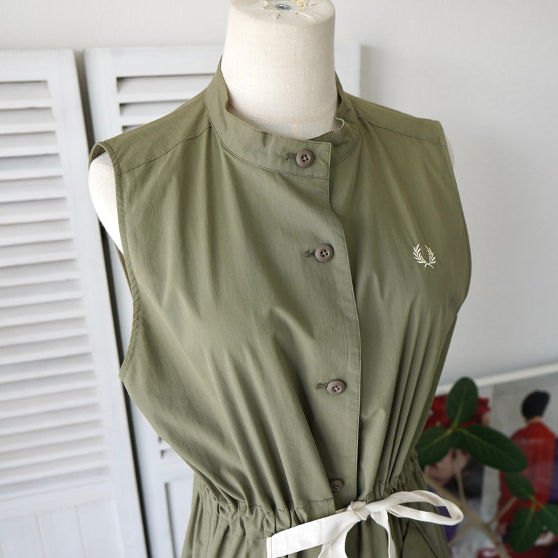 Logo Embroidery Sleeveless One - piece - NEWSED
