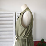 Logo Embroidery Sleeveless One - piece - NEWSED