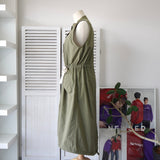 Logo Embroidery Sleeveless One - piece - NEWSED