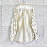 Logo Embroidery Stripe Shirt - NEWSED