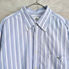 Logo Embroidery Stripe Shirt