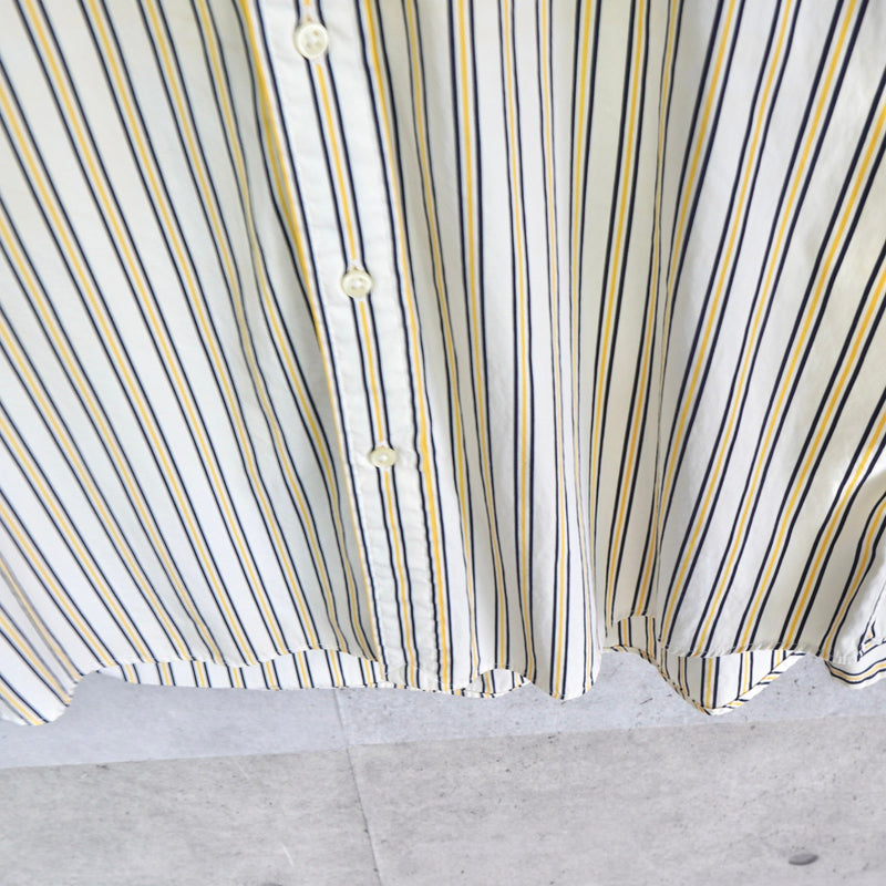 Logo Embroidery Stripe Shirt - NEWSED