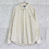 Logo Embroidery Stripe Shirt - NEWSED