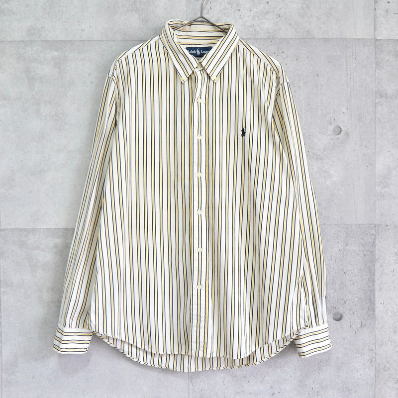 Logo Embroidery Stripe Shirt - NEWSED