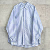 Logo Embroidery Stripe Shirt