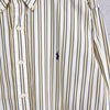 Logo Embroidery Stripe Shirt